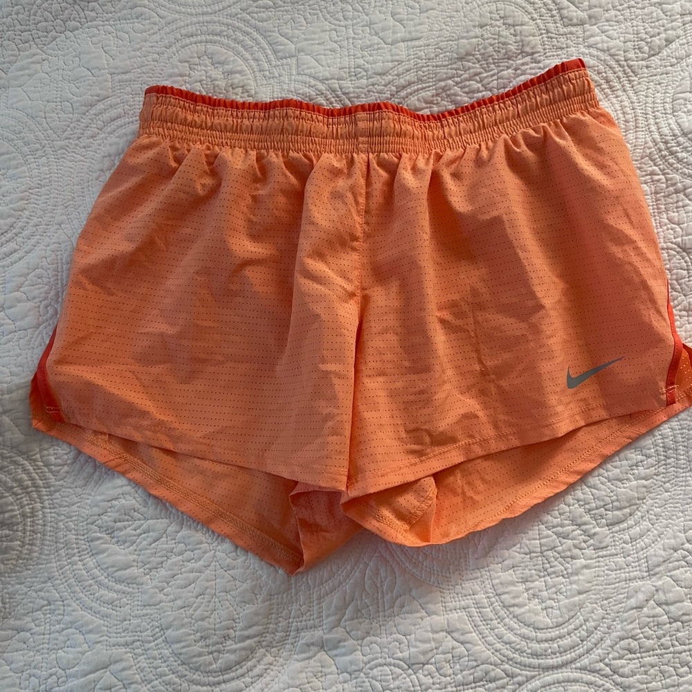 Nike Women's Vibrant Orange Athletic Shorts